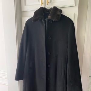 Calvin Klein Will Coat with fur collar